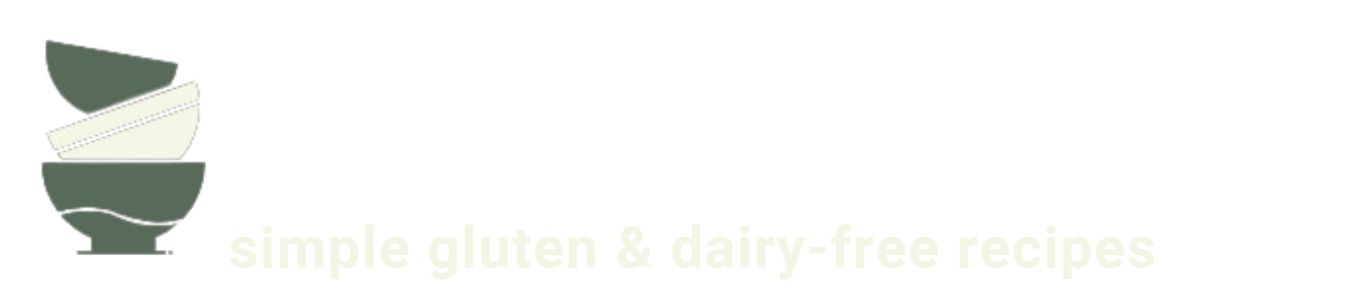 gluten and dairy free Logo with a mortar and pestle icon on the left. Text reads, Whats B Cooking? simple gluten & dairy-free recipes on a black background.